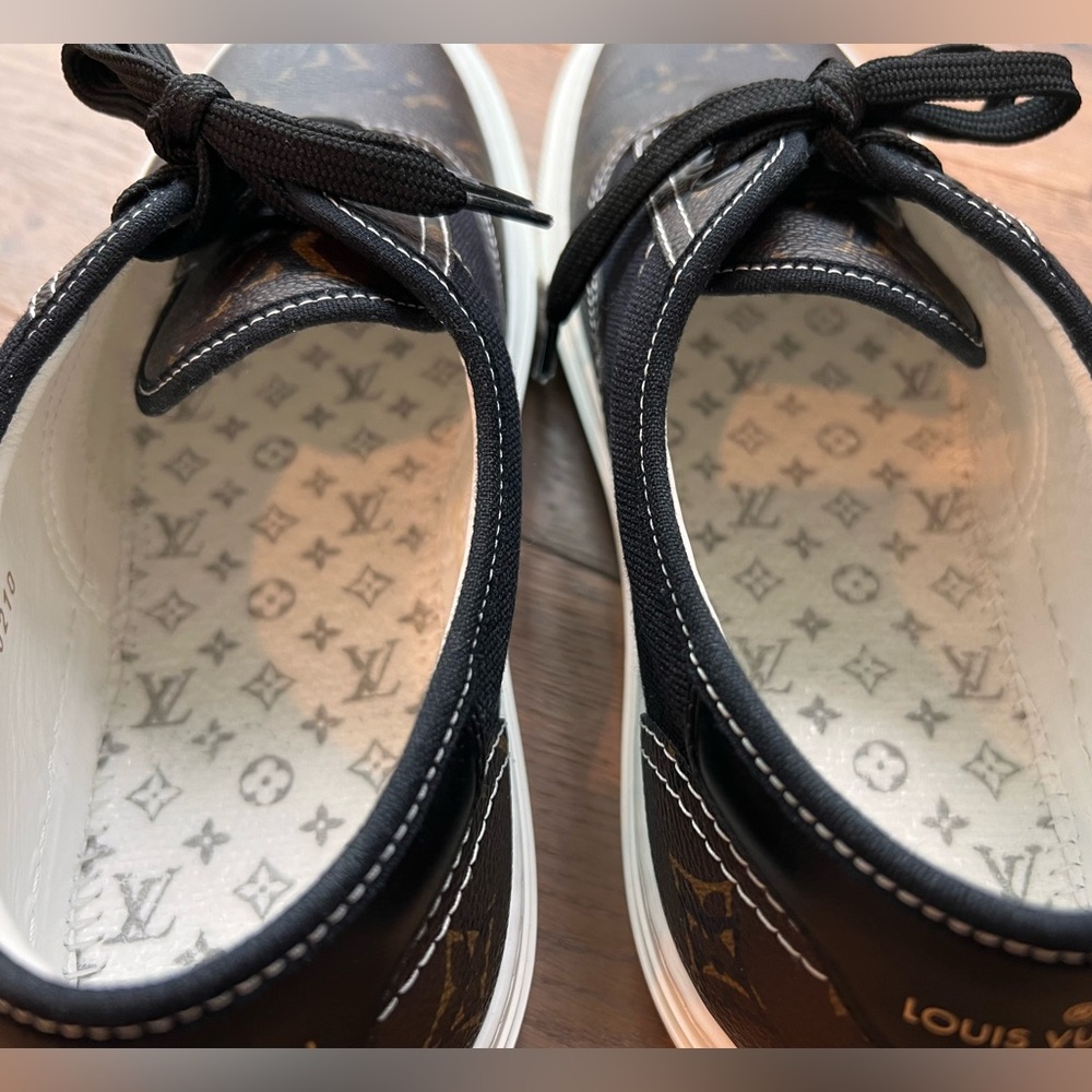 🔹Louis Vuitton Trocadero Monogram Sneakes LV 7=8 Us - Picture 5 of 12